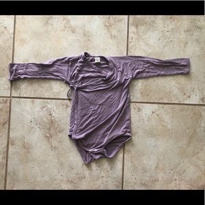 Purple Kimono body suit from Kate Quinn.